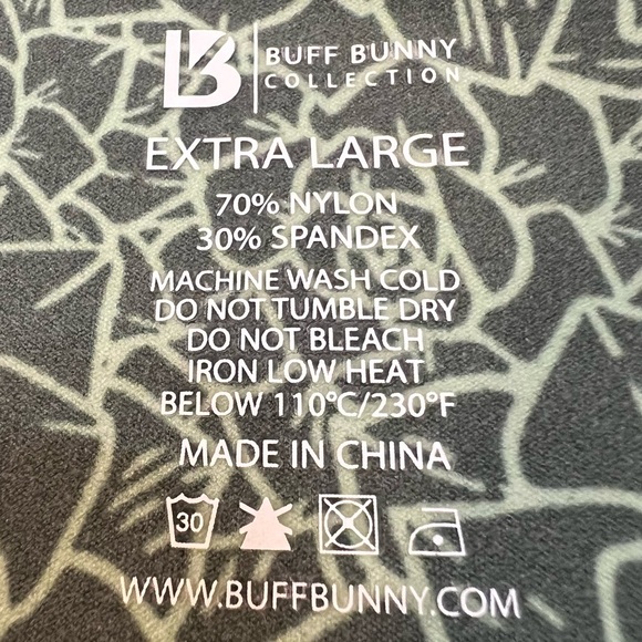 Buffbunny Stylish Green Floral Siren‎ Cross Waist Ladies Leggings. Size XL. - Picture 3 of 13